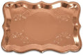 Rose Gold Serving Trays 10 Pack Heavy Duty Disposable Paper Platters in Rose Gold