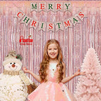 Rose Gold Tinsel Curtain Party Backdrop 2 Packs, alternate view 6