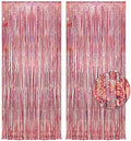 Rose Gold Tinsel Party Backdrop - 3.2ft X 8.2ft - Pack of 2