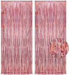 Rose Gold Tinsel Party Backdrop - 3.2ft X 8.2ft - Pack of 2