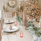 Rose Gold Votive Candle Holders Bulk, Mercury Glass Votives 12 Pack in Rose Gold, alternate view 2