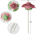 Rose Shades Rose 25pcs Real Looking Artificial Flowers w/Stem in Shades of Rose, alternate view 3