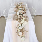 Roses Artificial Flowers White Combo Box Set Fake Flower with Stems in X(white, Beige, Champagne), alternate view 3