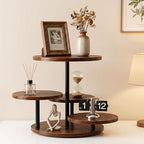 Rotatable Cupcake Stand, 4 Tier Cupcake Tower Stands for 50 Cupcakes, 360° Rotating Wood Cake Stand with Tiered, alternate