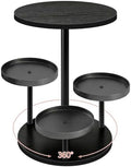Rotating Cupcake Stand for Halloween, 4-Tier Dessert Display Cake Stand in Black
