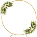 Round Backdrop Stand 6FT, Metal Balloon Arch Frame with Base for Ceremony