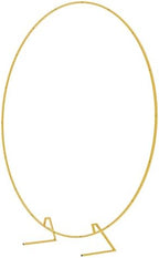 Round Backdrop Stand 7.2FT Gold Metal Circle Balloon Arch Frame, alternate view 4