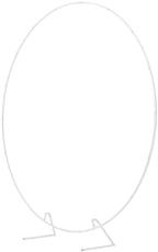 Round Backdrop Stand 7.2FT White Metal Circle Balloon Arch Frame, alternate view 4