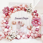Round Backdrop Stand 8FT White Wedding Balloon Arch Stand for Party, alternate view 2