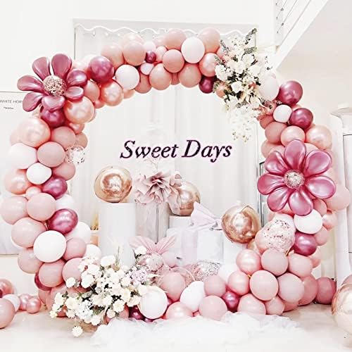 Round Backdrop Stand 8FT White Wedding Balloon Arch Stand for Party, alternate view 2