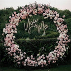 Round Backdrop Stand Arch Balloon Golden Metal Circle Garland Frame with Base for Wedding Birthday Party Baby, alternate view