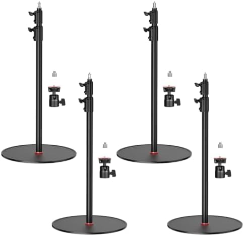 Round Base Light Stand, 79" Heavy Duty Monopod for Camera, Lights, Webcam, Live Streaming, Vlogging, 22 LBS