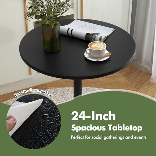 Round Bistro Table, Height Adjustable Bar Height Cocktail Table, alternate view 7