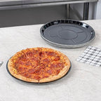 Round Black Paperboard Pizza Tray, 12 In, 25 Pack in 12" -25 in Black, alternate view 2