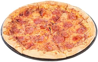 Round Black Paperboard Pizza Tray, 12 In, 25 Pack in 12" -25 in Black, alternate view 3