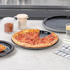 Round Black Paperboard Pizza Tray, 12 In, 25 Pack in 12" -25 in Black, alternate view 4