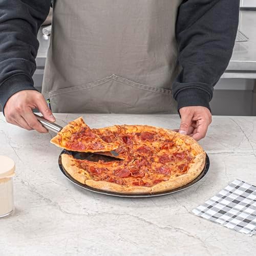 Round Black Paperboard Pizza Tray, 12 In, 25 Pack in 12" -25 in Black, alternate view 5