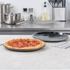 Round Black Paperboard Pizza Tray, 12 In, 25 Pack in 12" -25 in Black, alternate view 6
