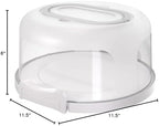 Round Cake Carrier Two Sided Cake Holder Serves as Five Section Serving Tray, Portable Cake Stand Fits 10 inch, alternate