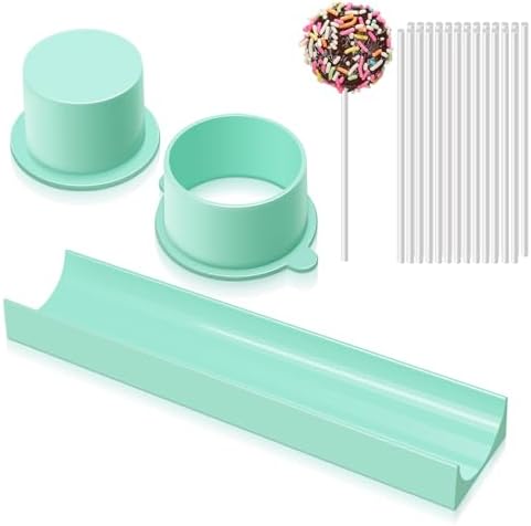 Round Cake Pop Mold Set with 9in Tray and Sticks- Blue in Blue(Round )