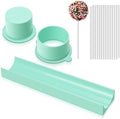 Round Cake Pop Mold Set with 9in Tray and Sticks- Blue in Blue(Round )