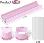 Round Cake Pop Mold Set with 9in Tray and Sticks- Pink in Pink(Round ), alternate view 2