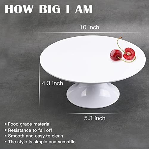 Round Cake Stand 10" Melamine Cake Display Stand Dessert Cupcake Display Tray for Wedding, Birthday, Party, Baby, alternate