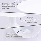 Round Cake Stand 10" Melamine Cake Display Stand Dessert Cupcake Display Tray for Wedding, Birthday, Party, Baby, alternate