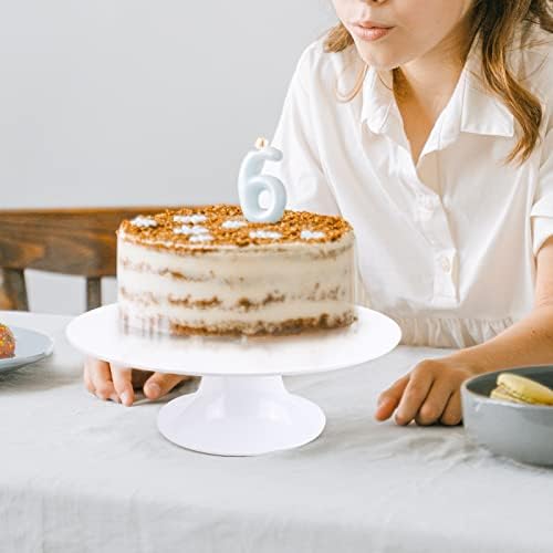 Round Cake Stand 10" Melamine Cake Display Stand Dessert Cupcake Display Tray for Wedding, Birthday, Party, Baby, alternate