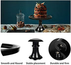 Round Cake Stand, 11 Inch, Black, Melamine, Dessert Cupcake Display Tray for Wedding, Birthday, Party, Baby, alternate view 5
