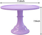 Round Cake Stand, 11 Inch, Black, Melamine, Dessert Cupcake Display Tray for Wedding, Birthday, Party, Baby, alternate view 3
