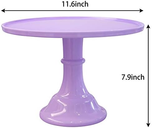 Round Cake Stand, 11 Inch, Black, Melamine, Dessert Cupcake Display Tray for Wedding, Birthday, Party, Baby, alternate view 3