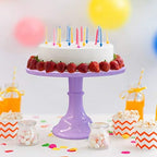 Round Cake Stand, 11 Inch, Black, Melamine, Dessert Cupcake Display Tray for Wedding, Birthday, Party, Baby, alternate view 7