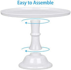Round Cake Stand, 11 Inch, Black, Melamine, Dessert Cupcake Display Tray for Wedding, Birthday, Party, Baby, alternate view 4