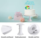Round Cake Stand, 11 Inch, Black, Melamine, Dessert Cupcake Display Tray for Wedding, Birthday, Party, Baby, alternate view 5