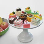 Round Cake Stand, 11 Inch, Black, Melamine, Dessert Cupcake Display Tray for Wedding, Birthday, Party, Baby, alternate view 6
