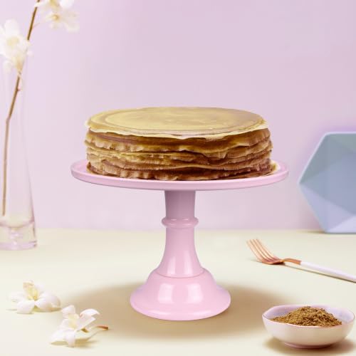 Round Cake Stand, 11 Inch, Black, Melamine, Dessert Cupcake Display Tray for Wedding, Birthday, Party, Baby, alternate view 6