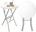 Round Cocktail Table - High Top Bar Table 32" x 43.3", 1PCS