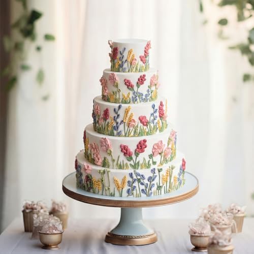 Round Foam Cake Dummy Set for Wedding Display, Nesting, 5 Tier in white, alternate view 2