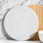 Round Marble Cheese Board 11.8 Inch Charcuterie Cutting Tray Marble Serving Decorative for Decoration, alternate view 5