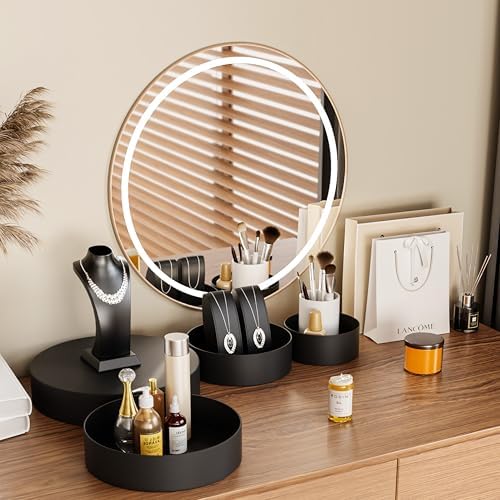 Round Metal Buffet Risers,4PCS Food Risers for Buffet Table 6in to 12in with Mini Acrylic Signs for Catering, alternate view