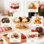 Round Metal Cupcake Tray Set, Crystal Dessert Display Stand for Weddings, Birthdays, Anniversaries, Party, alternate view 5
