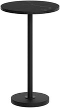 Round Side Table, Small Drink Table, Pedestal Martini Table, End Table for Small Spaces in Living Room, Bedroom
