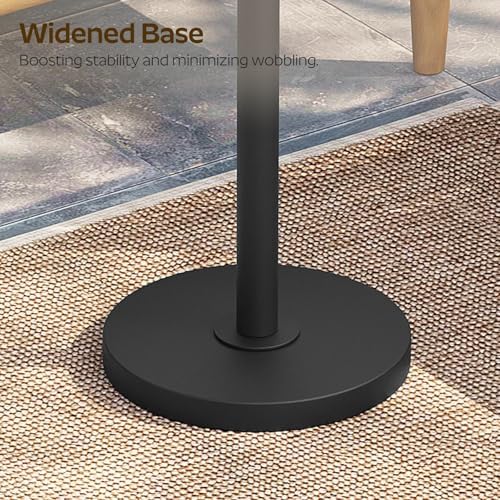 Round Side Table, Small Drink Table, Pedestal Martini Table, End Table for Small Spaces in Living Room, Bedroom, alternate