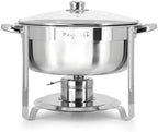 Round Stainless Steel Professional Kitchen Chafing Dish/Food Warmer/Buffet Server Serving Trays/Bowls (7.9, alternate view 3