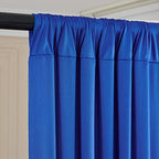 Royal Blue and White Party Backdrop Curtains 10x10 Feet, 4 Panels Wrinkle-Free Polyester Drapes for Wedding, alternate view 5