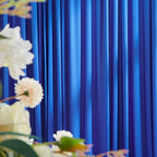 Royal Blue and White Party Backdrop Curtains 10x10 Feet, 4 Panels Wrinkle-Free Polyester Drapes for Wedding, alternate view 6