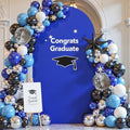 Royal Blue Arch Backdrop Cover 6.6FT Spandex Fitted Wedding Arch Stand Covers Round Top Chiara Arch Covers