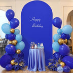Royal Blue Arch Backdrop Cover 6.6FT Spandex Fitted Wedding Arch Stand Covers Round Top Chiara Arch Covers, alternate view 6