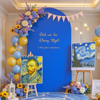 Royal Blue Arch Backdrop Cover for Wedding, 7.2FT Royal Blue Arch Cover Stretchy Backdrops, Double-Sided Arch, alternate view